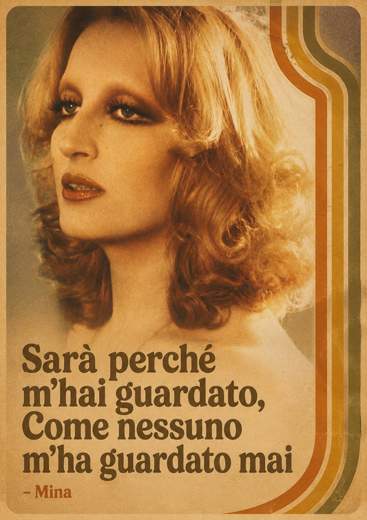 Poster Digitale – Mina «Sarà perché m'hai guardato»