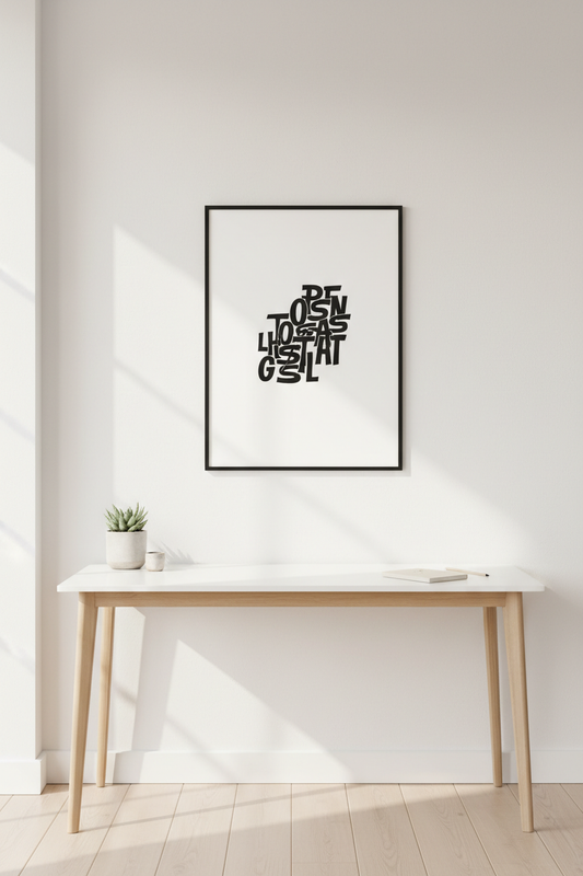 Poster Citazione Motivazionale — Stampa Digitale Minimalista