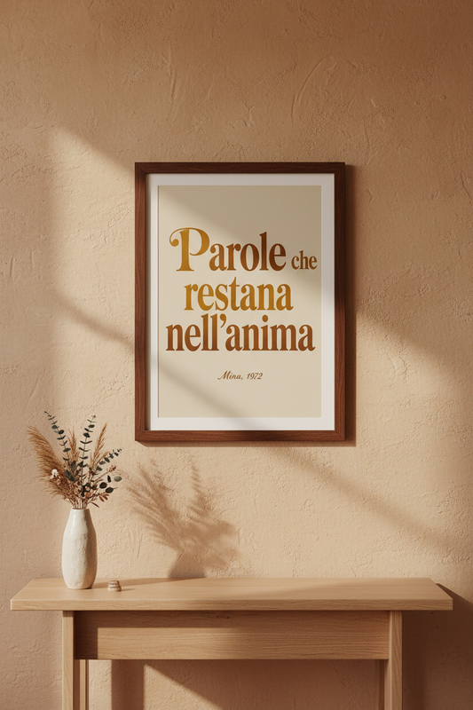 Poster Digitale – Mina «Sarà perché m'hai guardato»